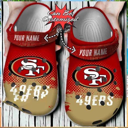 Custom 49ers Red Zone Crocs