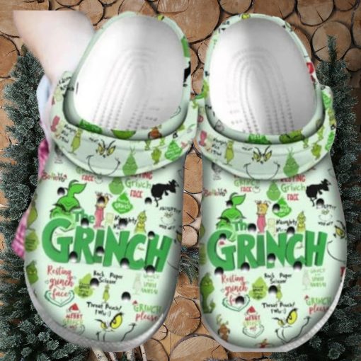 Custom Christmas Grinch Shoes Crocs