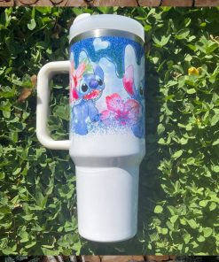 Custom Disney Lilo & Stitch 40 oz Tumbler BRAND NEW Double wall vacuum insulatio