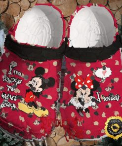 Custom Mickey Minnie I Am Lucky To Have You, Her Know Valentines Crocs