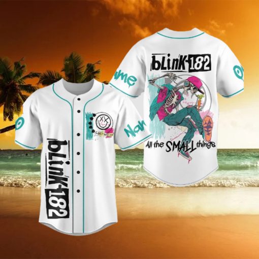 Custom Name And Number Blink 182 Baseball Jersey Shirt