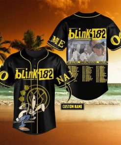 Custom Name And Number Blink 182 World Tour 2024 Baseball Jersey Shirt