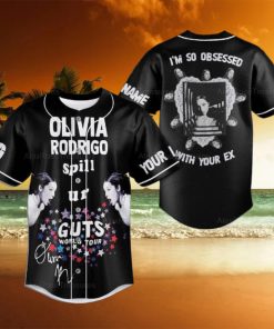 Custom Name And Number Olivia Rodrigo Im So Obsessed With Your Ex Baseball Jersey Shirt