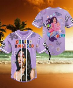 Custom Name And Number Olivia Rodrigo Sour It’s Brutal Out Here Baseball Jersey Shirt