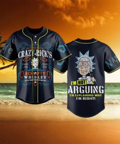 Custom Name And Number Rick And Morty Baseball Jersey Shirt