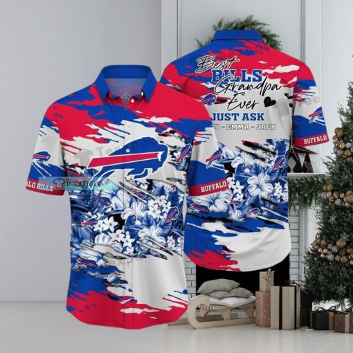 Custom Name Buffalo Bills Best Granpa Ever Hawaiian Shirt