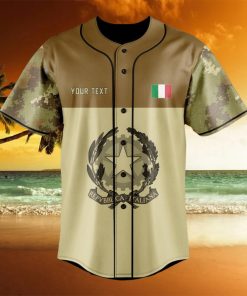 Custom Name Italy Coat Of Arms Camo Style Baseball Jersey Shirt Gift For Men And Women