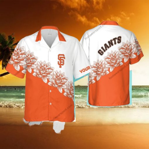 Custom Name MLB San Francisco Giants Hibiscus New AOP Hawaiian Shirt Flower For Men And Women