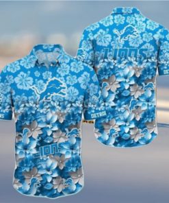 Custom Name NFL Detroit Lions Hawaiian Shirt Trending Summer Gift
