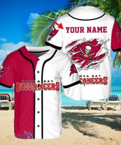 Custom Name NFL Tampa Bay Buccaneers Jersey Baseball Shirt Style Gift Shirt