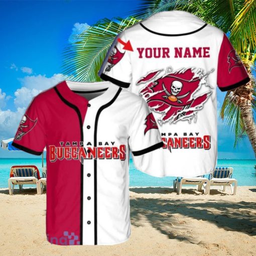 Custom Name NFL Tampa Bay Buccaneers Jersey Baseball Shirt Style Gift Shirt