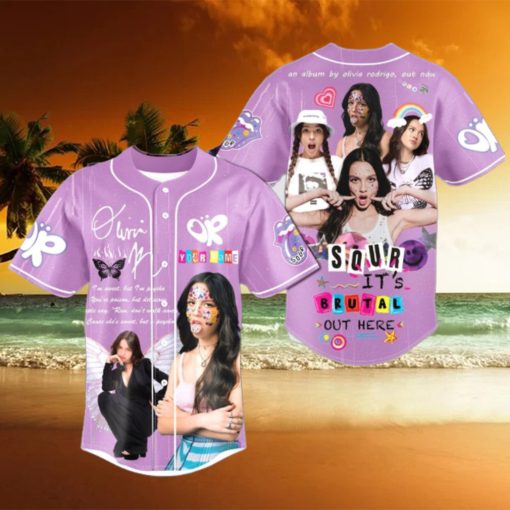 Custom Name Olivia Rodrigo Baseball Jersey Shirt