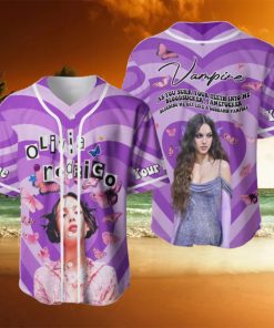 Custom Name Olivia Rodrigo Guts Full Date Tour 2024 Baseball Jersey Shirts