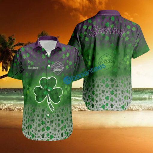 Custom Name Patrick Day Logo Brand Scentsy 3D Hawaiian Shirt For Summer
