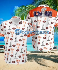 Custom Name Super Bowl LVIII San Francisco 49ers White Hawaiian Shirt Trends For Men Women Gift