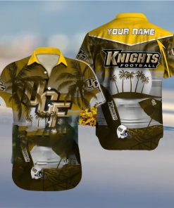 Custom Name UCF Knights NCAA Unique Logo All Over Print Hawaiian Shirt