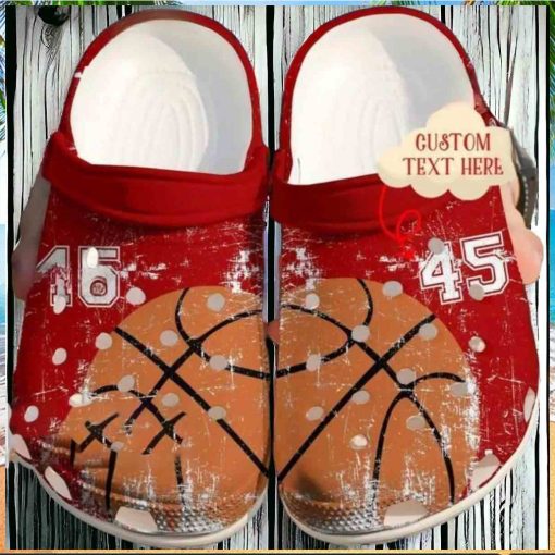 Custom Number Basketball Crocs