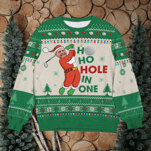 Custom Photo Gifts For Golf Player Ugly Sweater