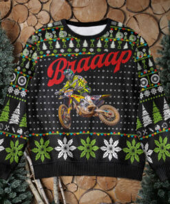 Custom Photo Gifts For Motorcross Lover Ugly Sweater