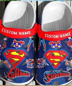 Custom Superman Crocs For Kids Gift