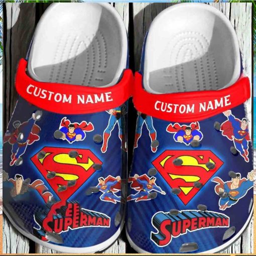 Custom Superman Crocs For Kids Gift