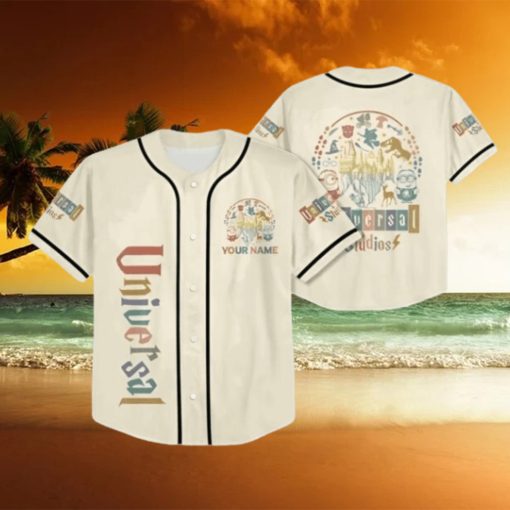 Custom Vintage Universal Studio Characters Baseball Jersey