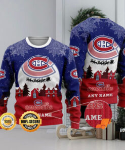 Customized Montreal Canadiens Ugly Christmas Sweater for Family Events
