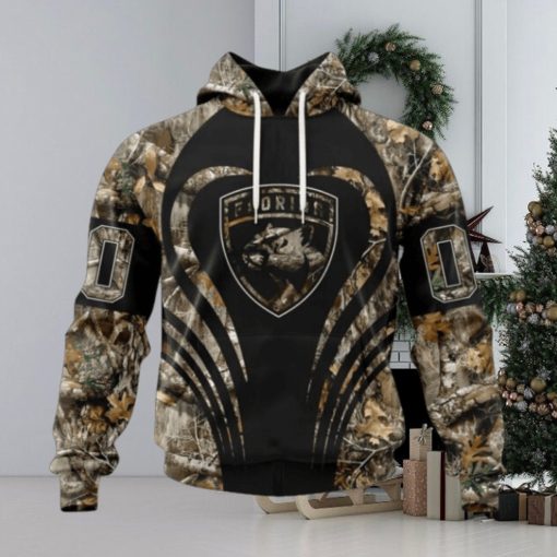 Customized NHL Florida Panthers Hoodie Special Camo Hunting Hoodie