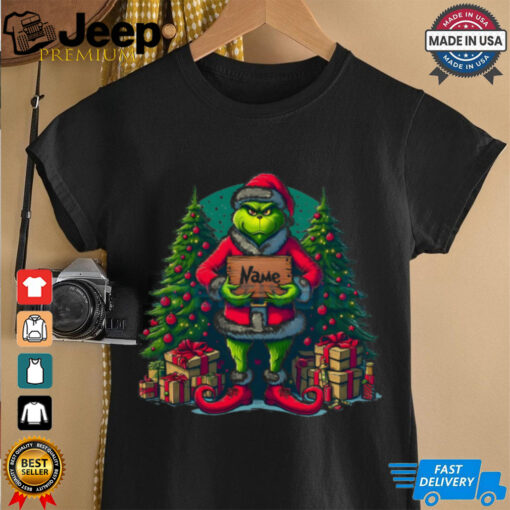 Customized Name for Christmas Grinch shirt
