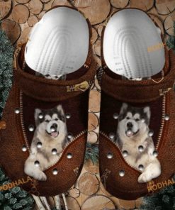 Cute Alaskan Malamute Dog Lover Puppy Crocs Perfect Gift