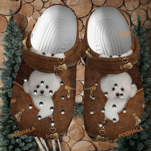 Cute Bichon Frise Puppy Clog Crocs for Bichon Frise Fans