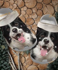 Cute Border Collie Classic Puppy Crocs Shoes for Collie Lovers