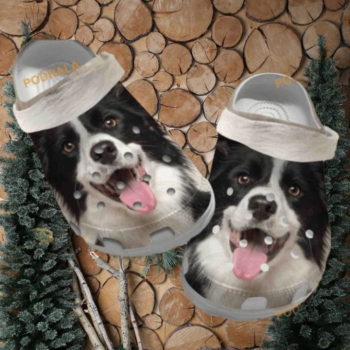 Cute Border Collie Classic Puppy Crocs Shoes for Collie Lovers