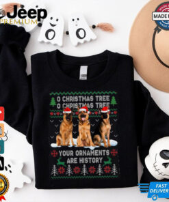 Cute German Shepherd Dog Oh Christmas Tree Xmas German Shepherd T Shirt