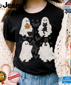 Cute Ghost Cats Garden Flag shirt