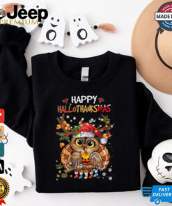 Cute Owl Hallothanksmas Shirt