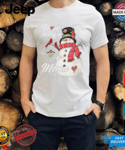 Cute Snowman Xmas I Love Being A Mema Merry Christmas T Shirt