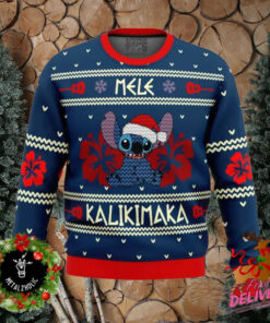 Cute Stitch Mele Kalikimaka Movie Holiday Christmas Gift For Family And Friends Ugly Sweater