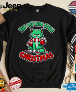 Cute The Cat Who Stole Christmas T Shirt