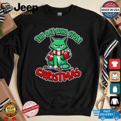 Cute The Cat Who Stole Christmas T Shirt