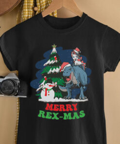 Cute Unicorn Tree Rex Merry Rexmas Christmas Pajamas Xmas shirt