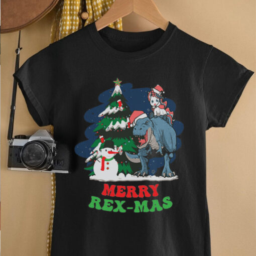 Cute Unicorn Tree Rex Merry Rexmas Christmas Pajamas Xmas shirt