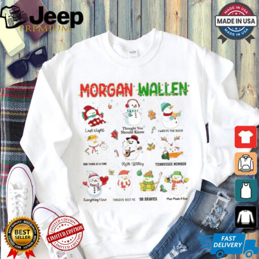 Cute Wallen Snowman Christmas Sweatshirt, Morgan Snowman T shirt