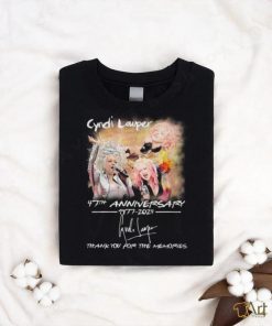 Cyndi Lauper Girls Just Want to Have Fun Farewell Tour 47th Anniversary 1977 2024 Thank You For The Memories T Shirt