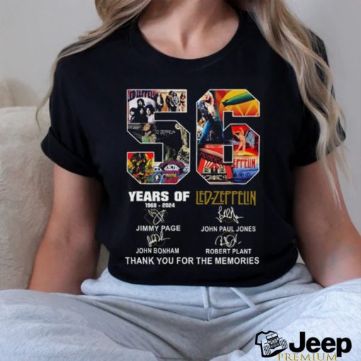 56 Year Of Led Zeppelin Thank You For The Memories Shirt