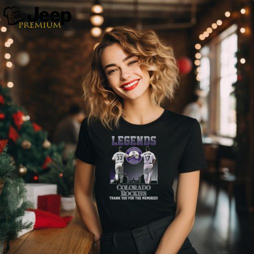 Legends Colorado Rockies Walker And Helton Thank You For The Memories T Shirt