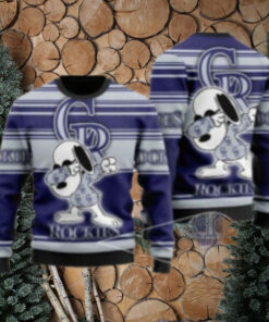 Dabbing Snoopy Colorado Rockies Ugly Christmas Sweater