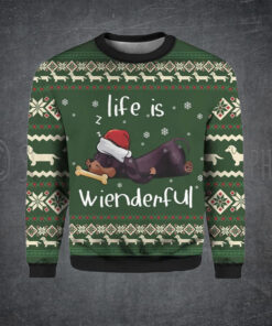 Dachshund Life Is Wienderful Ugly Christmas Sweater