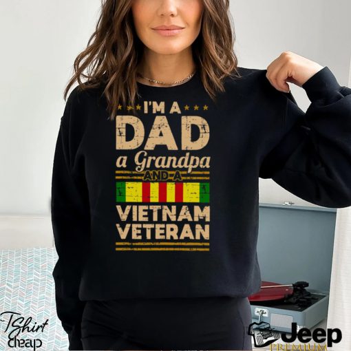 Dad Grandpa Vietnam Veteran Vintage Shirt Men’s Gift T Shirt