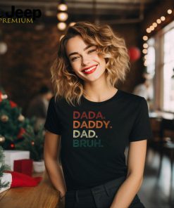 Dada Daddy Dad Bruh Fathers Day Vintage Retro Father T Shirt